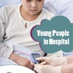 Young people in hospital leaflet cover